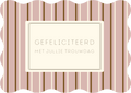 Kaart geschulpt - Gefeliciteerd met jullie trouwdag | Jubileumkaart