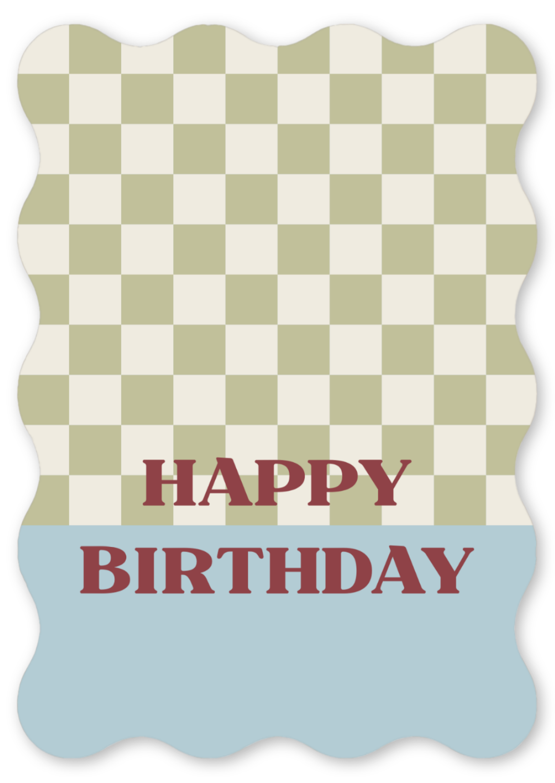 Kaart geschulpt - Happy Birthday | Verjaardagskaart