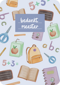 Kaart - bedankt meester