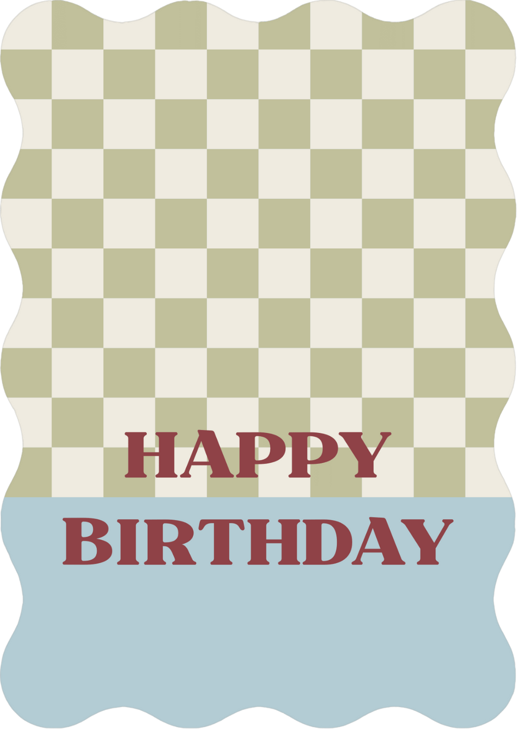 Kaart geschulpt - Happy Birthday | Verjaardagskaart