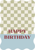 Kaart geschulpt - Happy Birthday | Verjaardagskaart