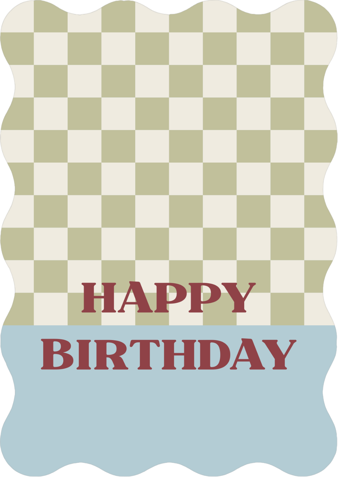 Kaart geschulpt - Happy Birthday | Verjaardagskaart