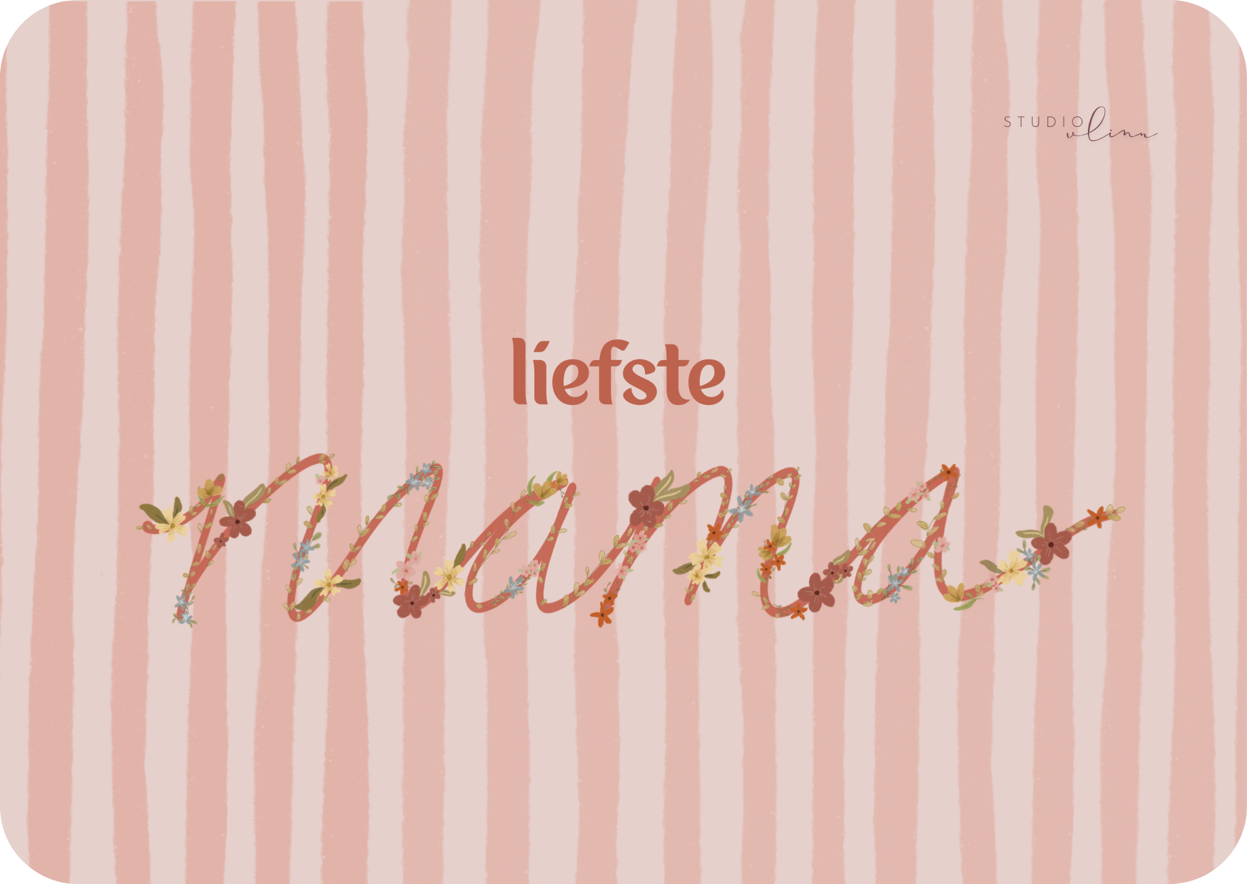 Kaart - liefste mama moederdag