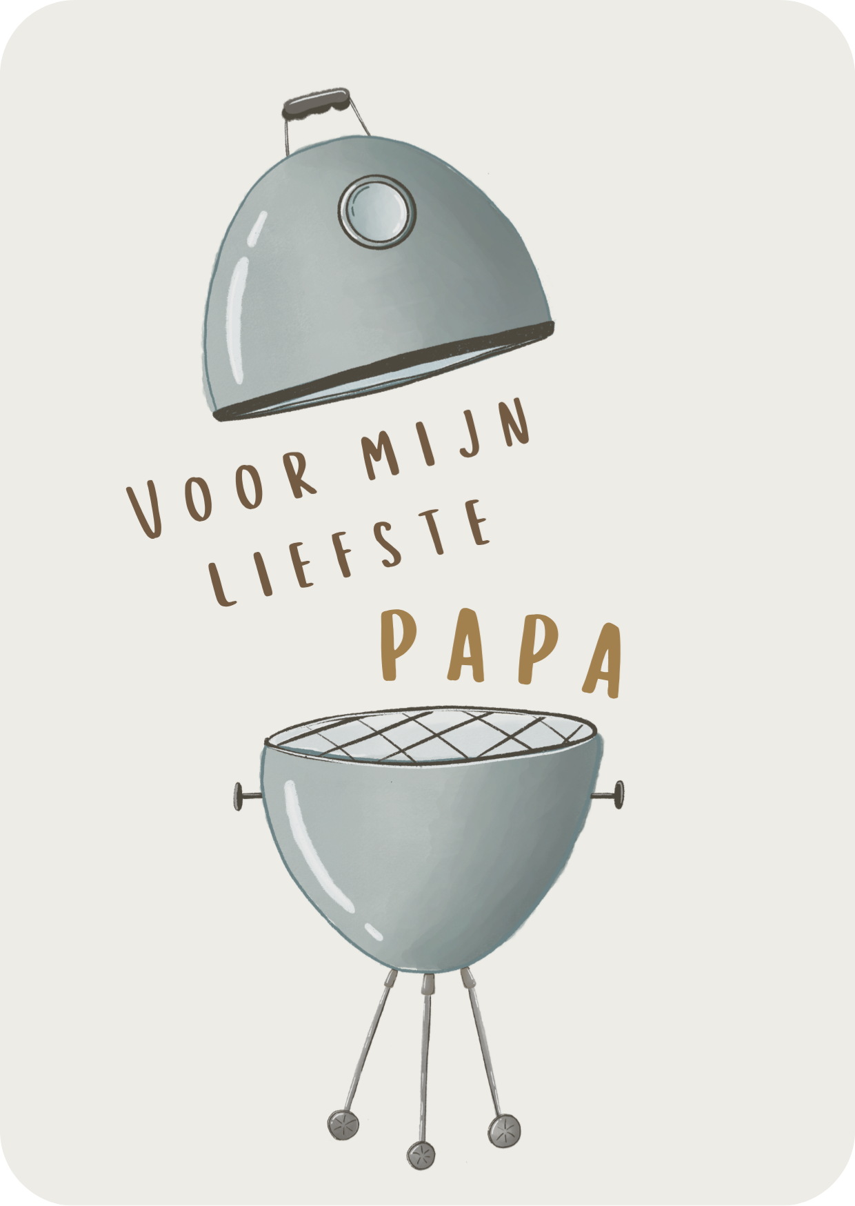 Kaart - liefste papa bbq