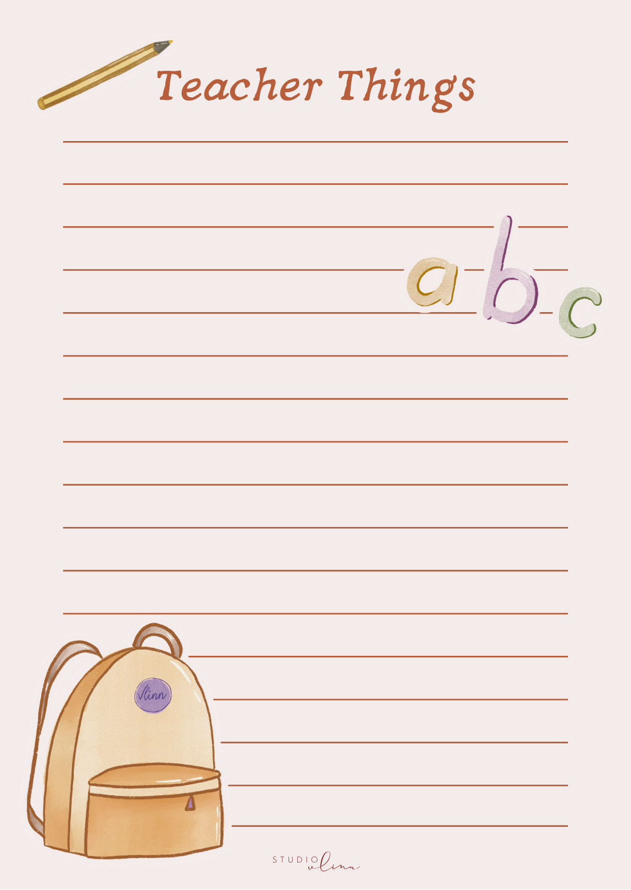 Teacher Things notitieblokje – voor juf, meester en leerkracht