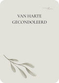 Kaart - gecondoleerd takje