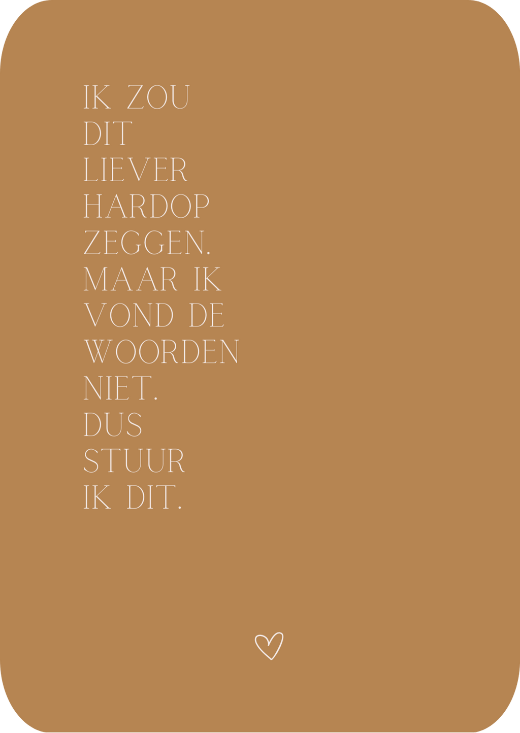 Kaart - Ik zou dit liever hardop zeggen...