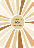 Kaart - Een beetje zon voor jou
