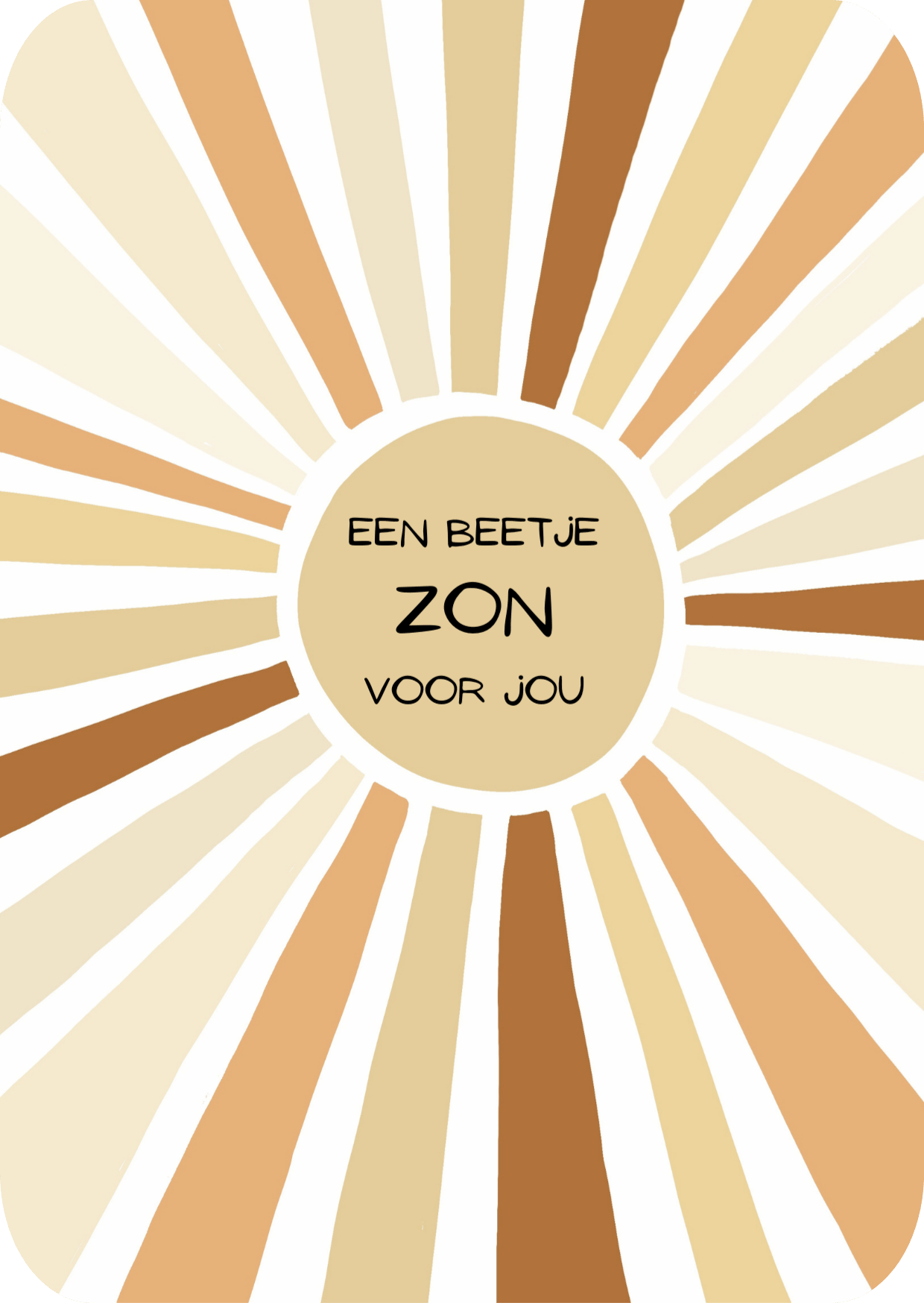 Kaart - Een beetje zon voor jou