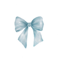Stickers blauwe strik (10)