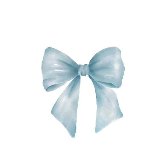 Stickers blauwe strik (10)