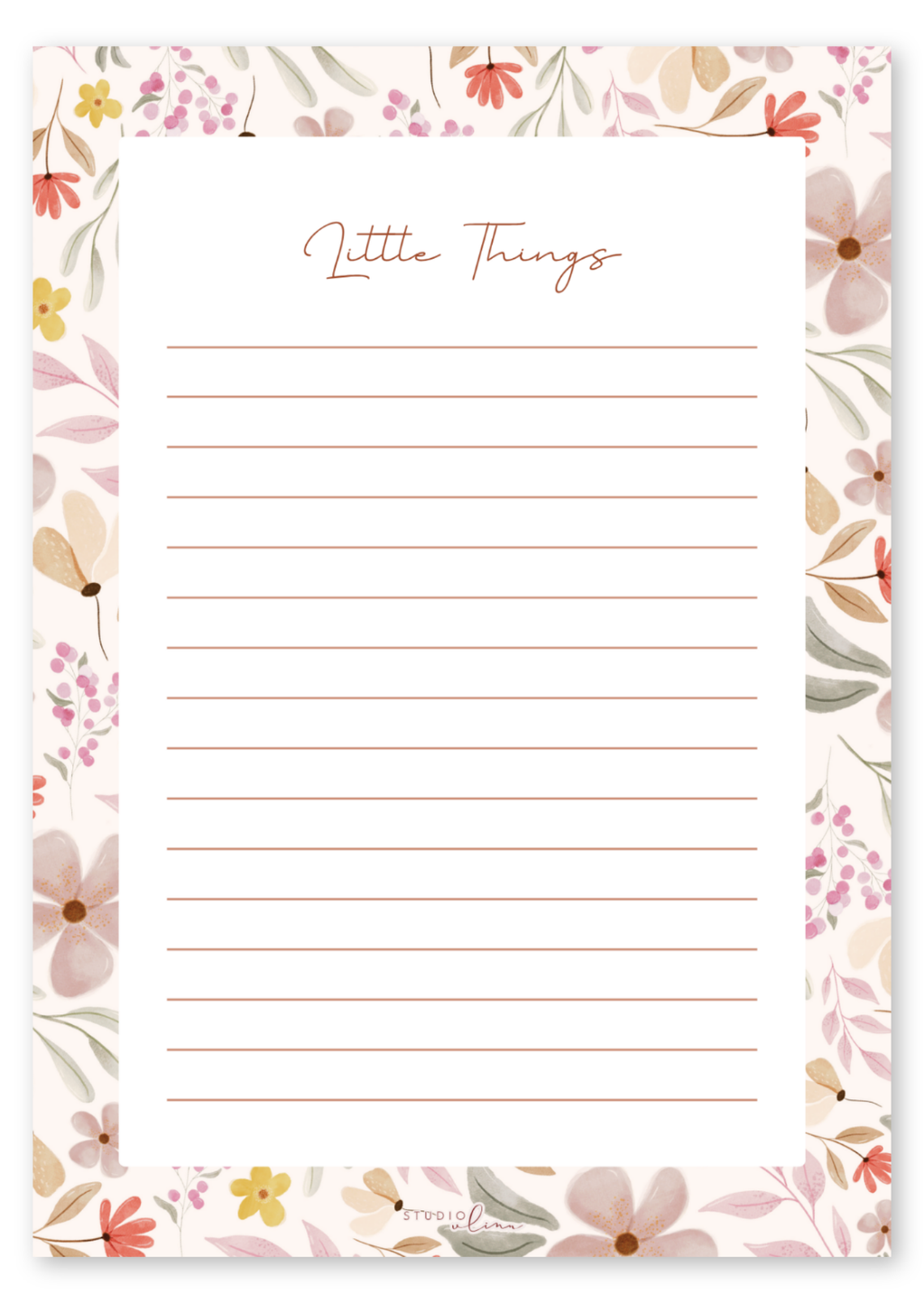 Little Things – notitieblokje met bloemetjes