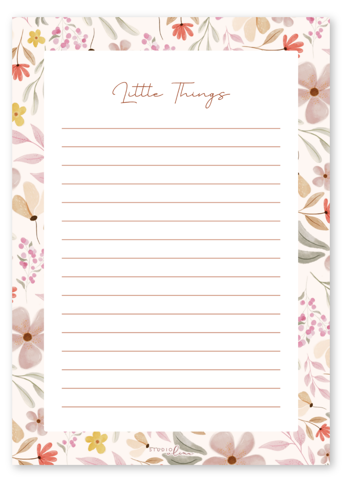 Little Things – notitieblokje met bloemetjes