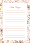 Little Things – notitieblokje met bloemetjes
