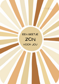 Kaart - Een beetje zon voor jou