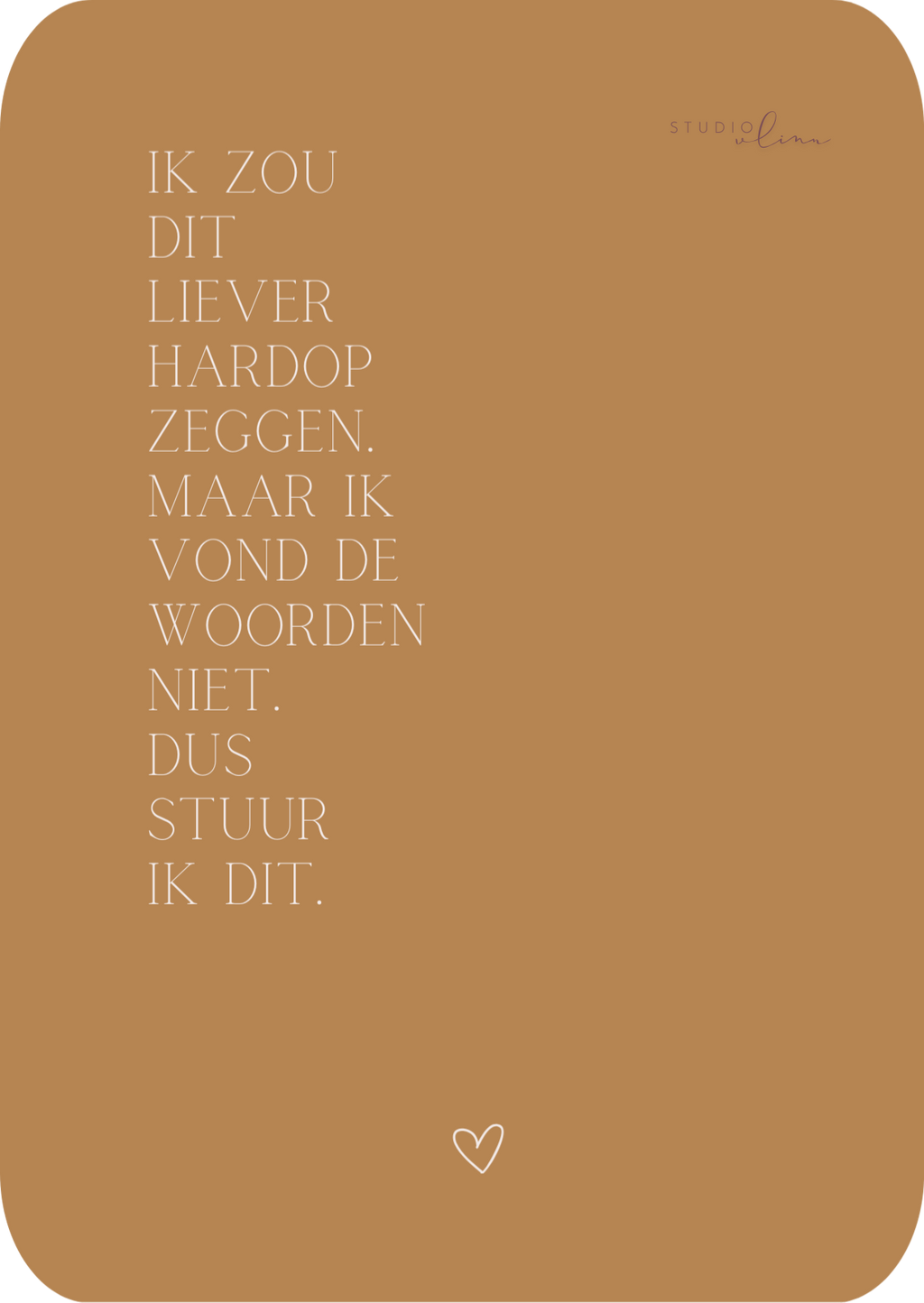 Kaart - Ik zou dit liever hardop zeggen...