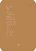 Kaart - Ik zou dit liever hardop zeggen...