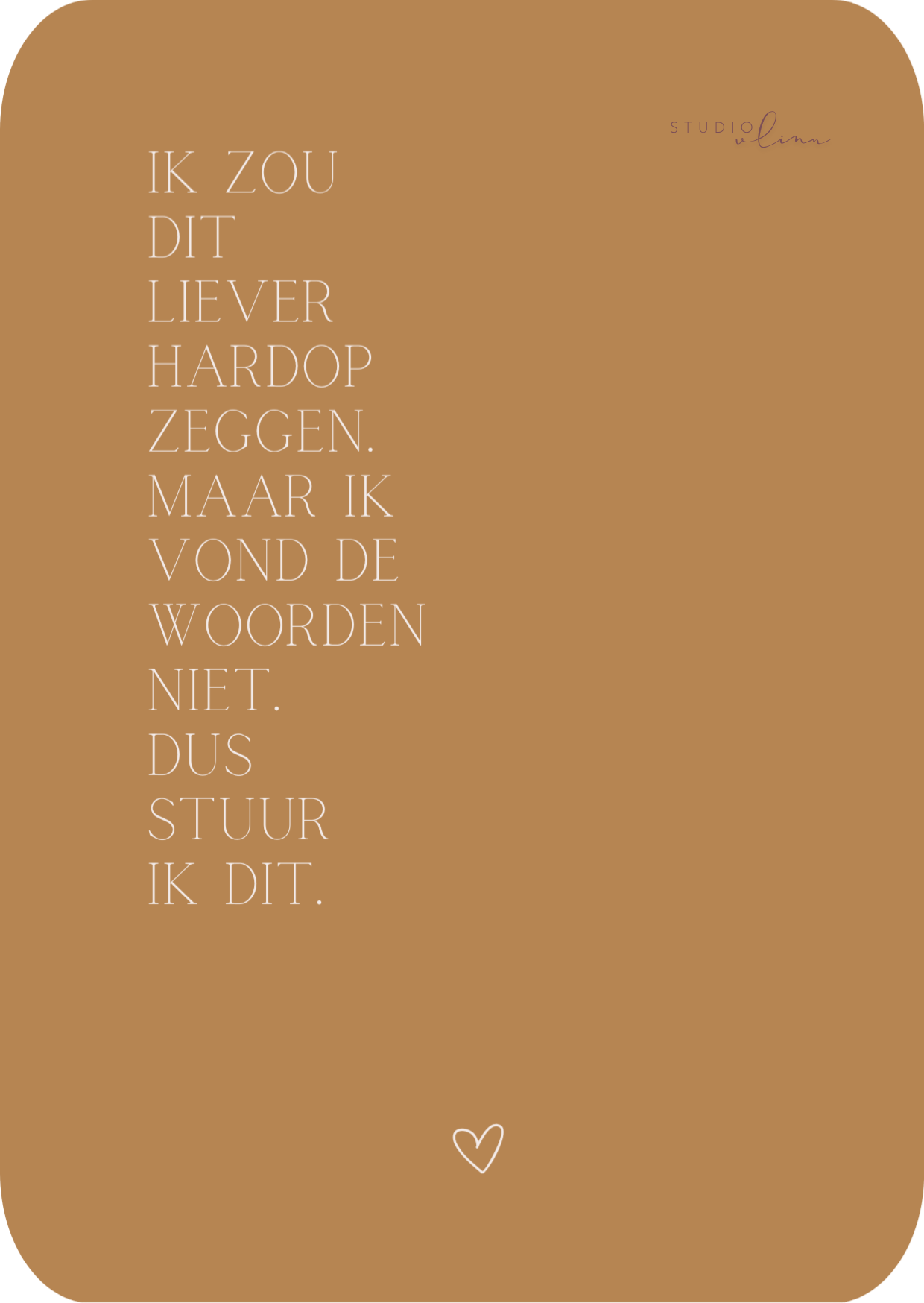 Kaart - Ik zou dit liever hardop zeggen...