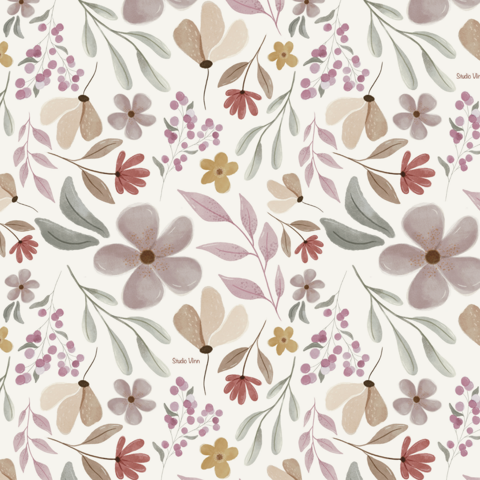 Cadeaupapier bloemen