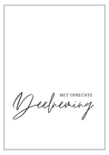 Kaart - Met oprechte deelneming