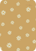 Kaart - Blanco Bloemen geel