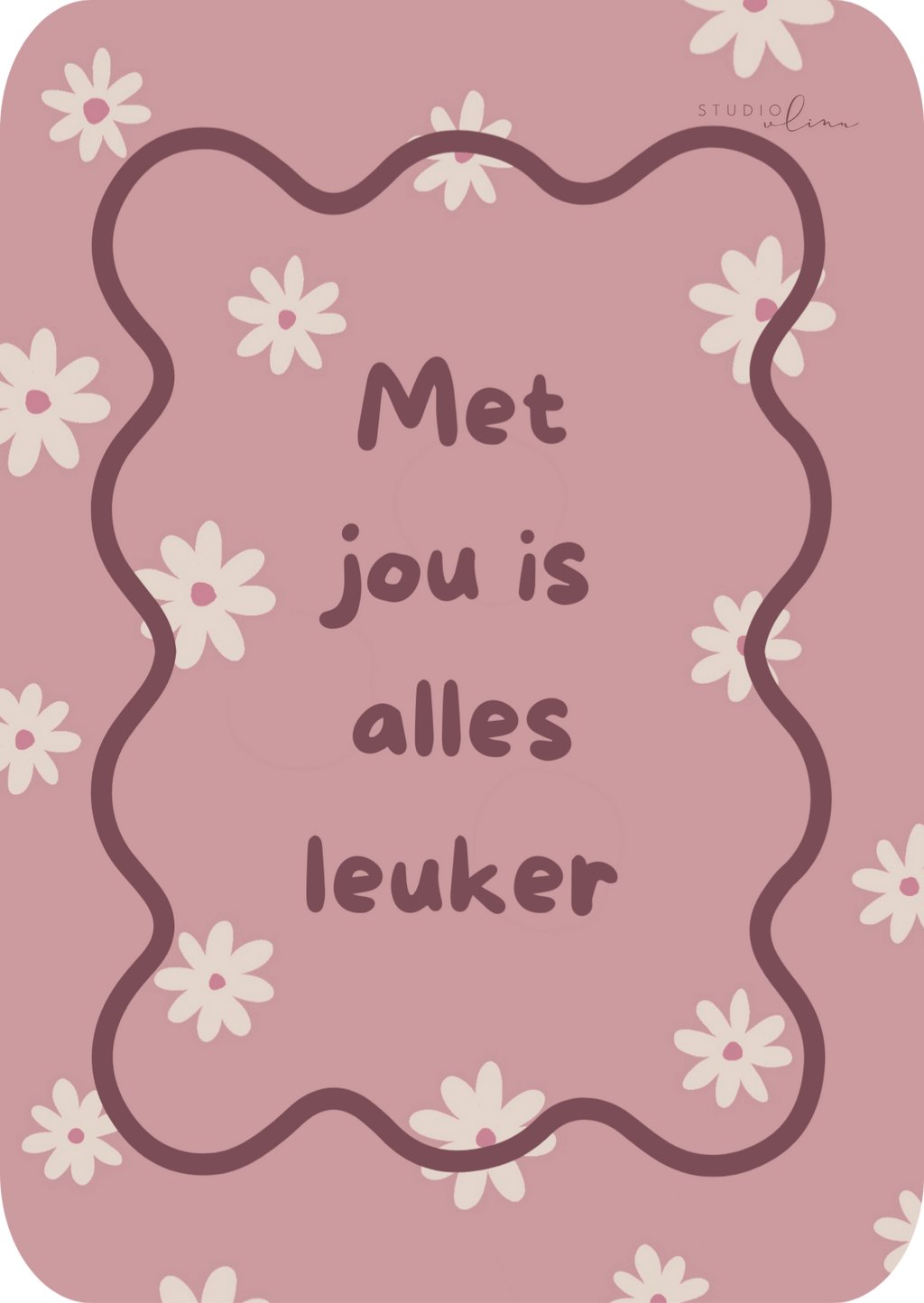 Kaart - Met jou is alles leuker