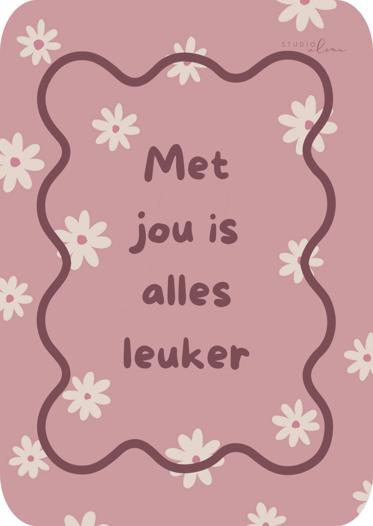 Kaart - Met jou is alles leuker
