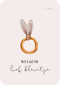 Kaart - Welkom lief kleintje
