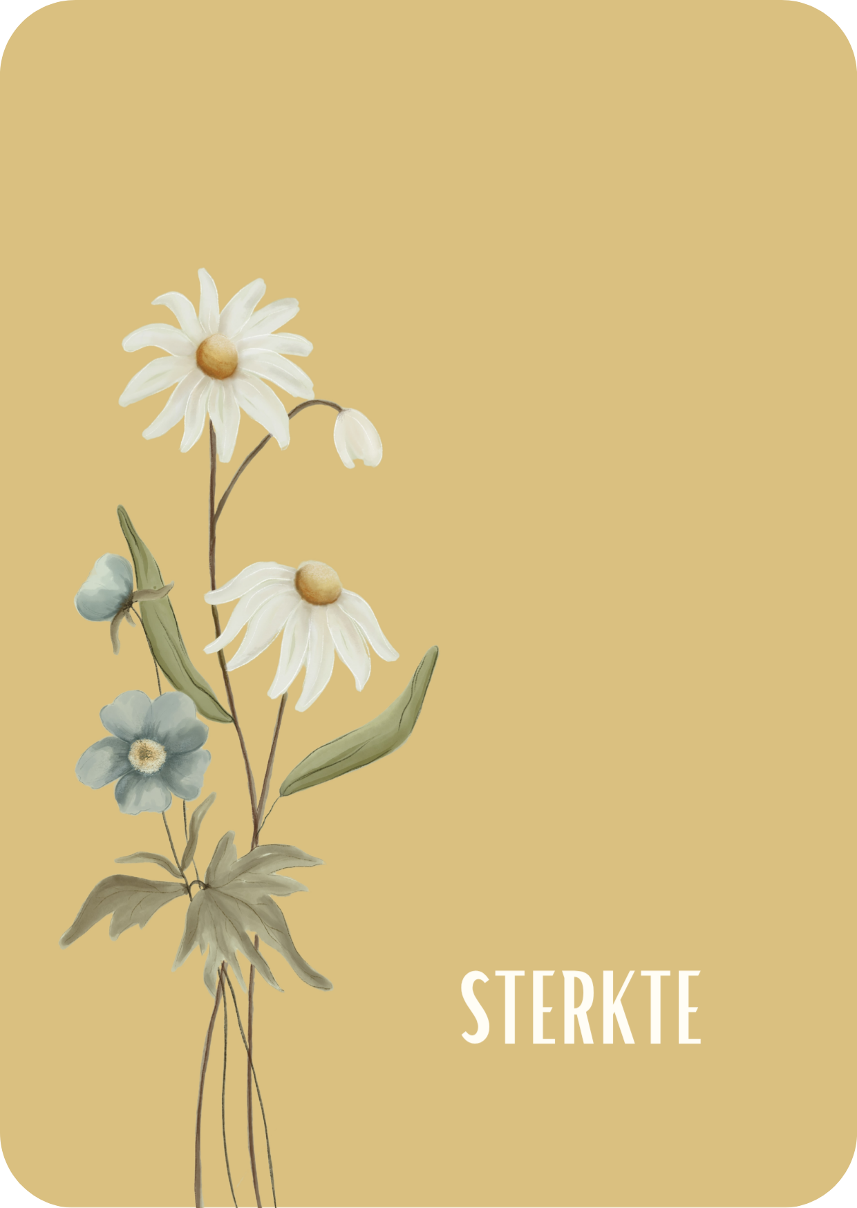 Kaart - sterkte bloemen