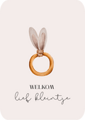 Kaart - Welkom lief kleintje