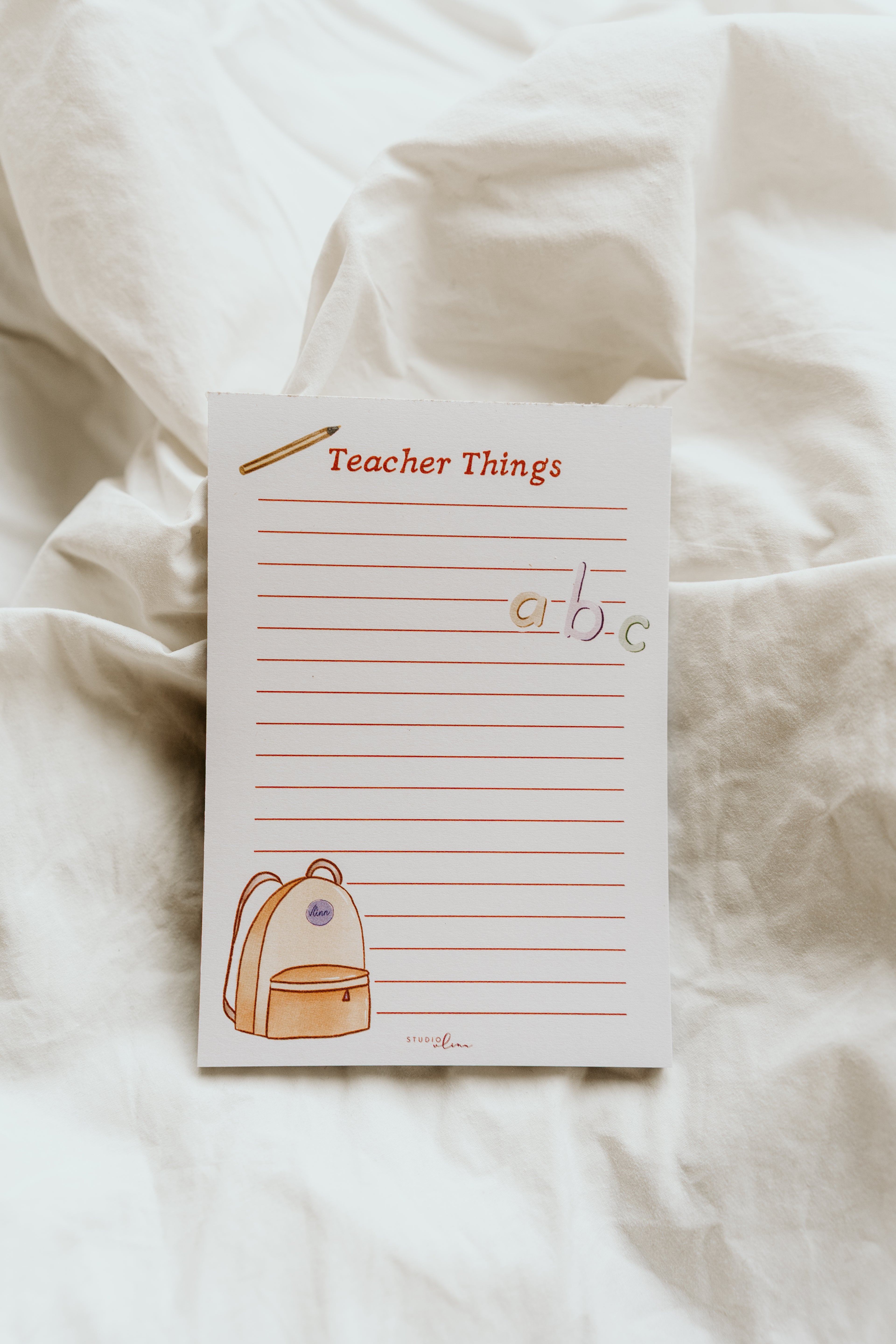 Teacher Things notitieblokje – voor juf, meester en leerkracht