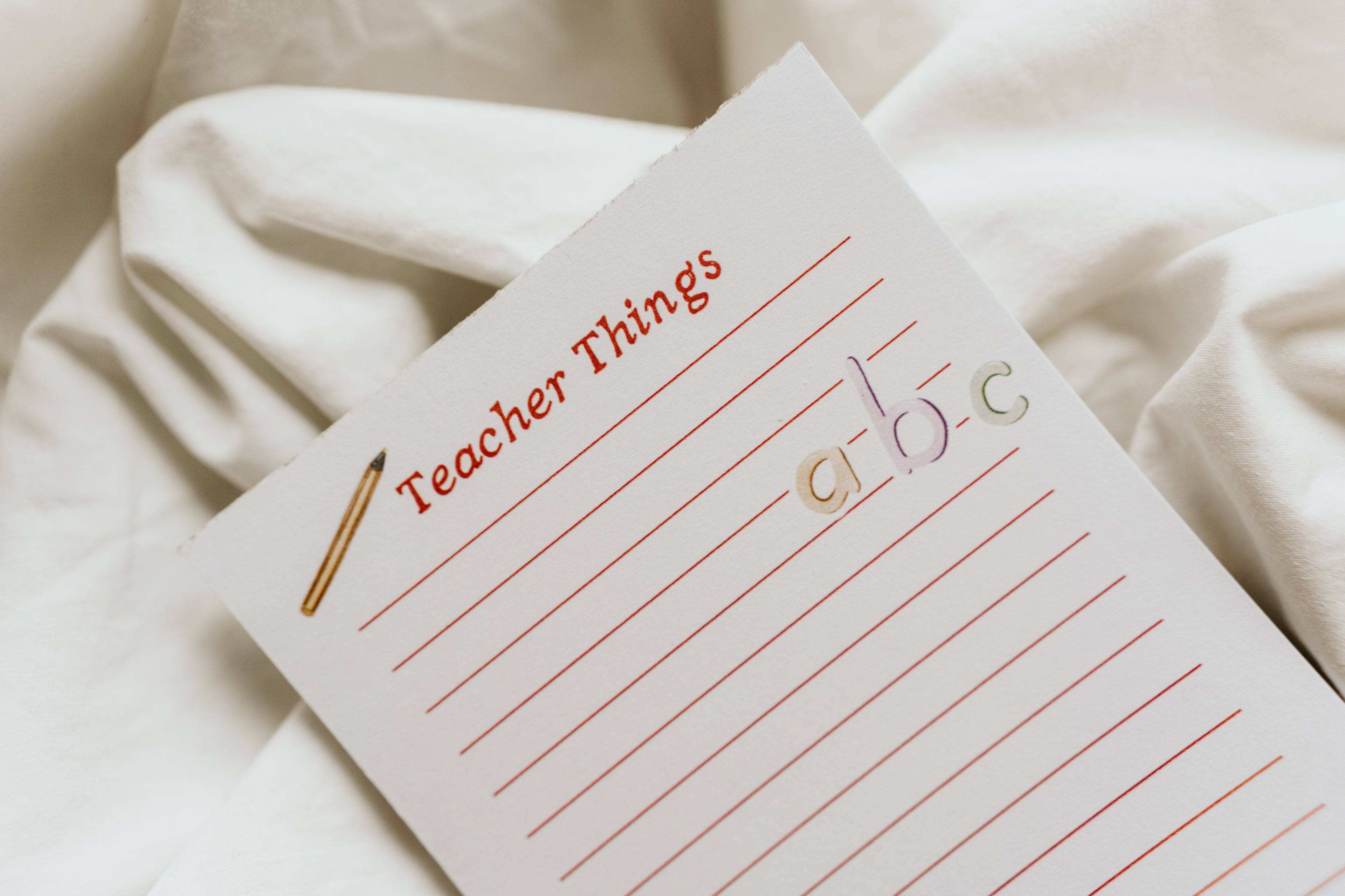 Teacher Things notitieblokje – voor juf, meester en leerkracht