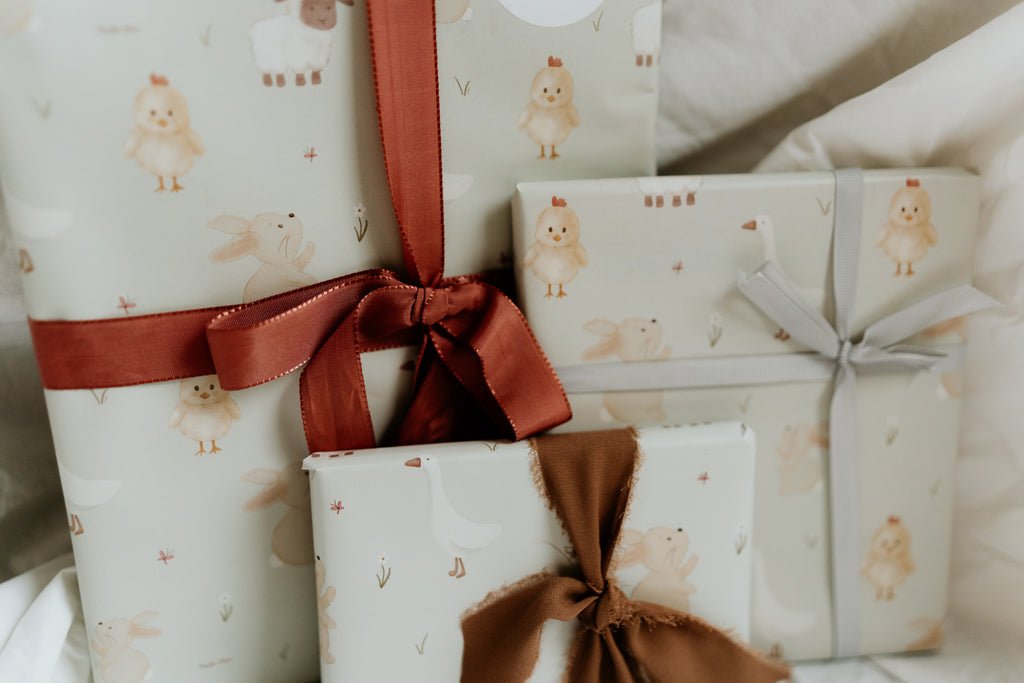 Cadeaupapier met diertjes