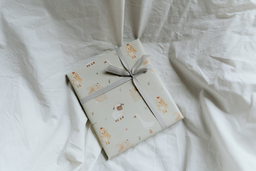 Cadeaupapier met diertjes