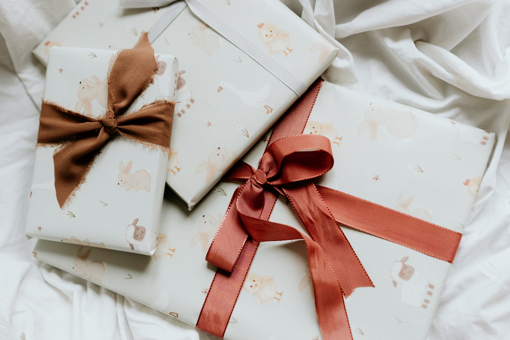 Cadeaupapier met diertjes
