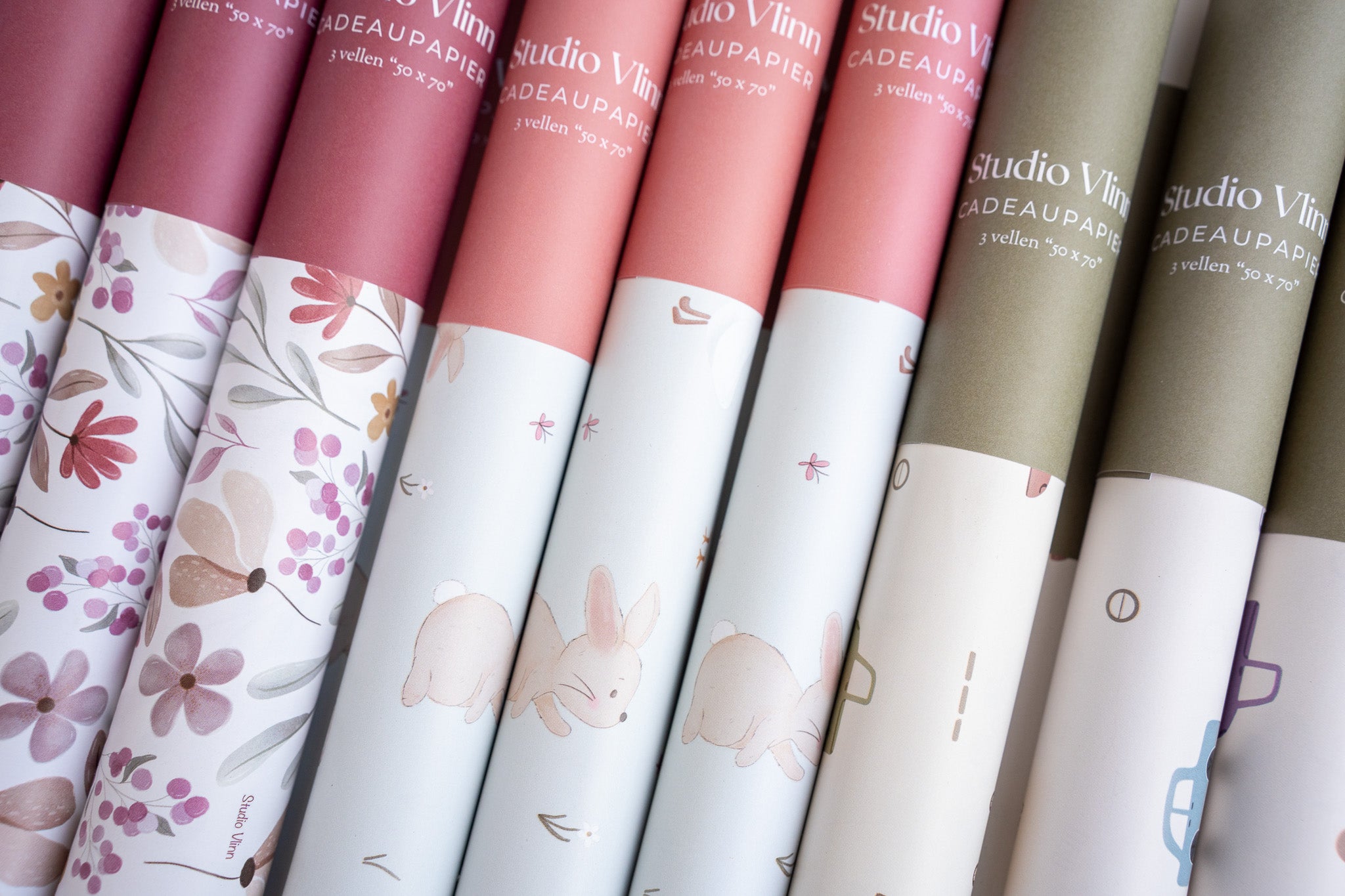 Cadeaupapier met diertjes