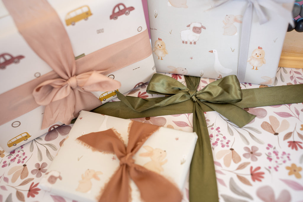 Cadeaupapier met diertjes