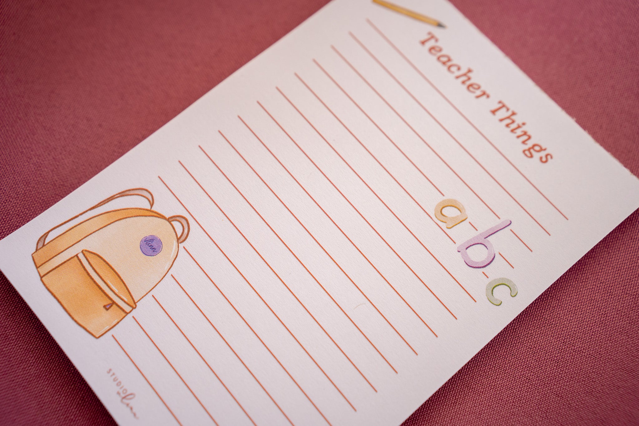 Teacher Things notitieblokje – voor juf, meester en leerkracht
