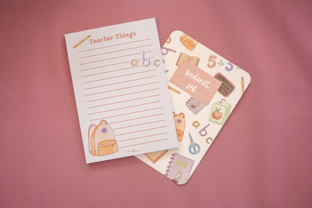 Teacher Things notitieblokje – voor juf, meester en leerkracht