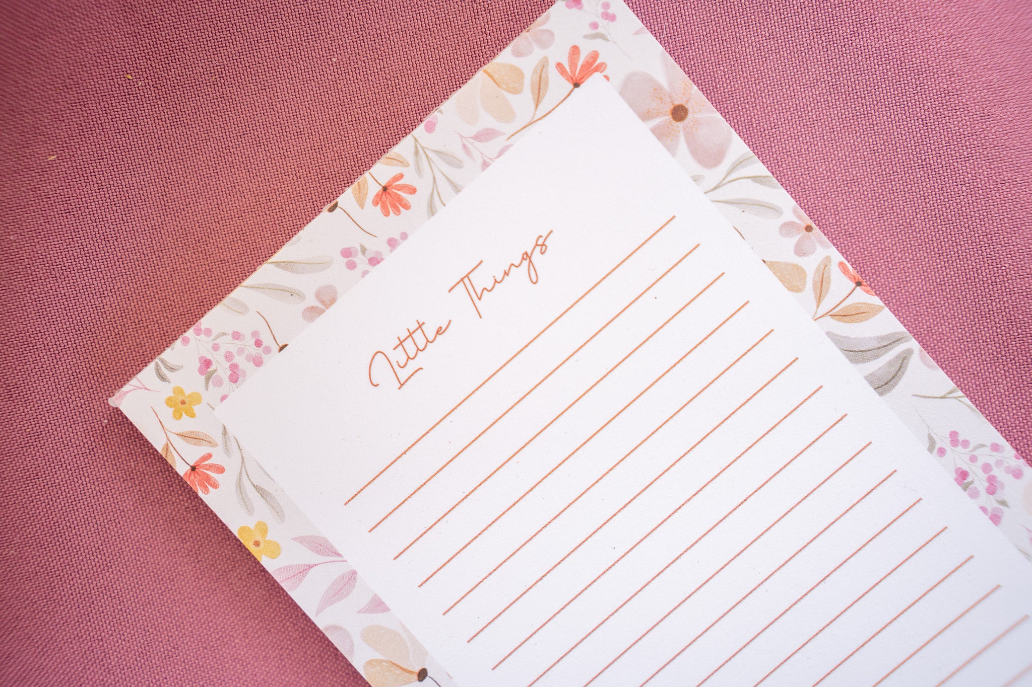Little Things – notitieblokje met bloemetjes