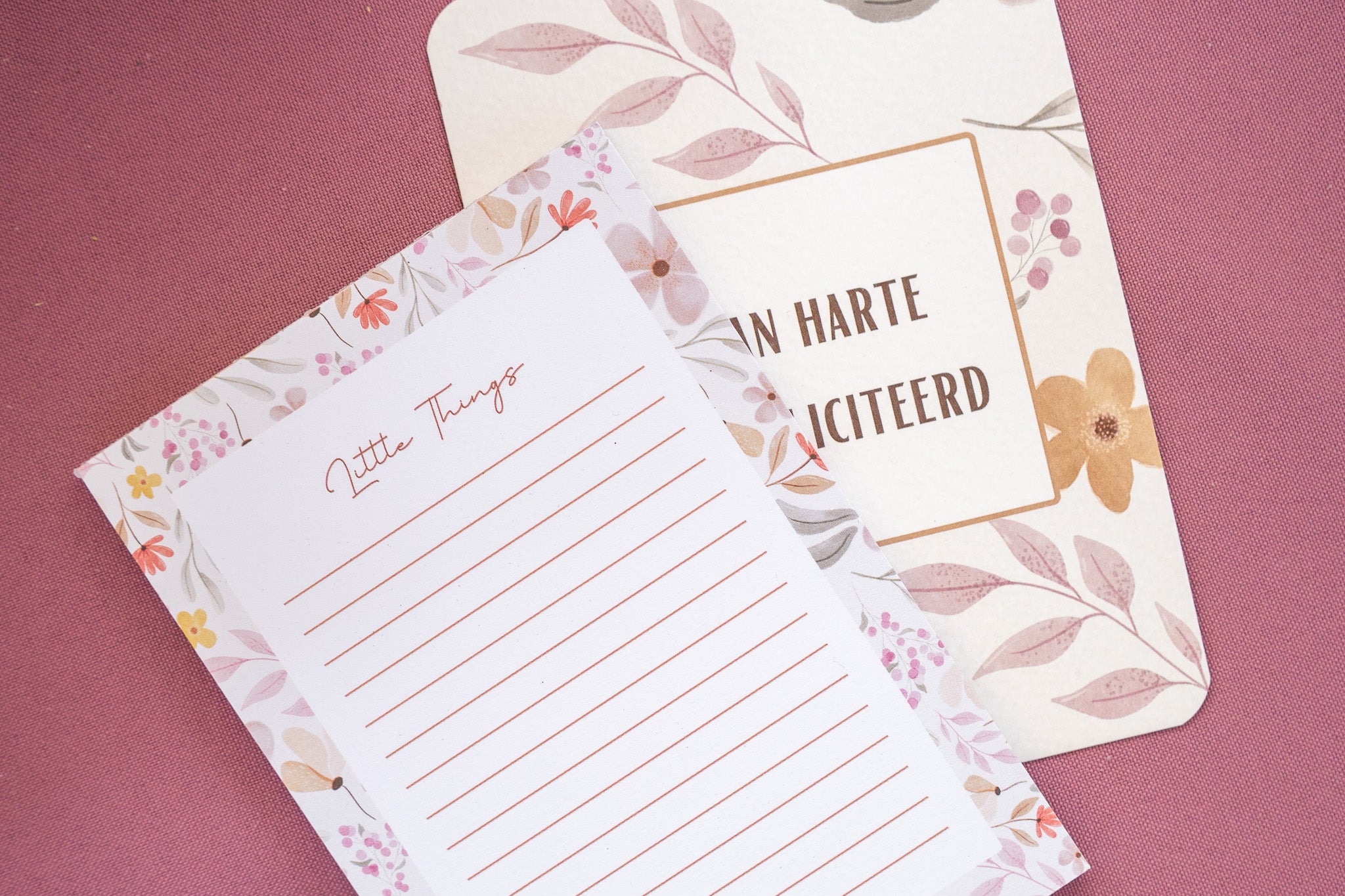 Little Things – notitieblokje met bloemetjes