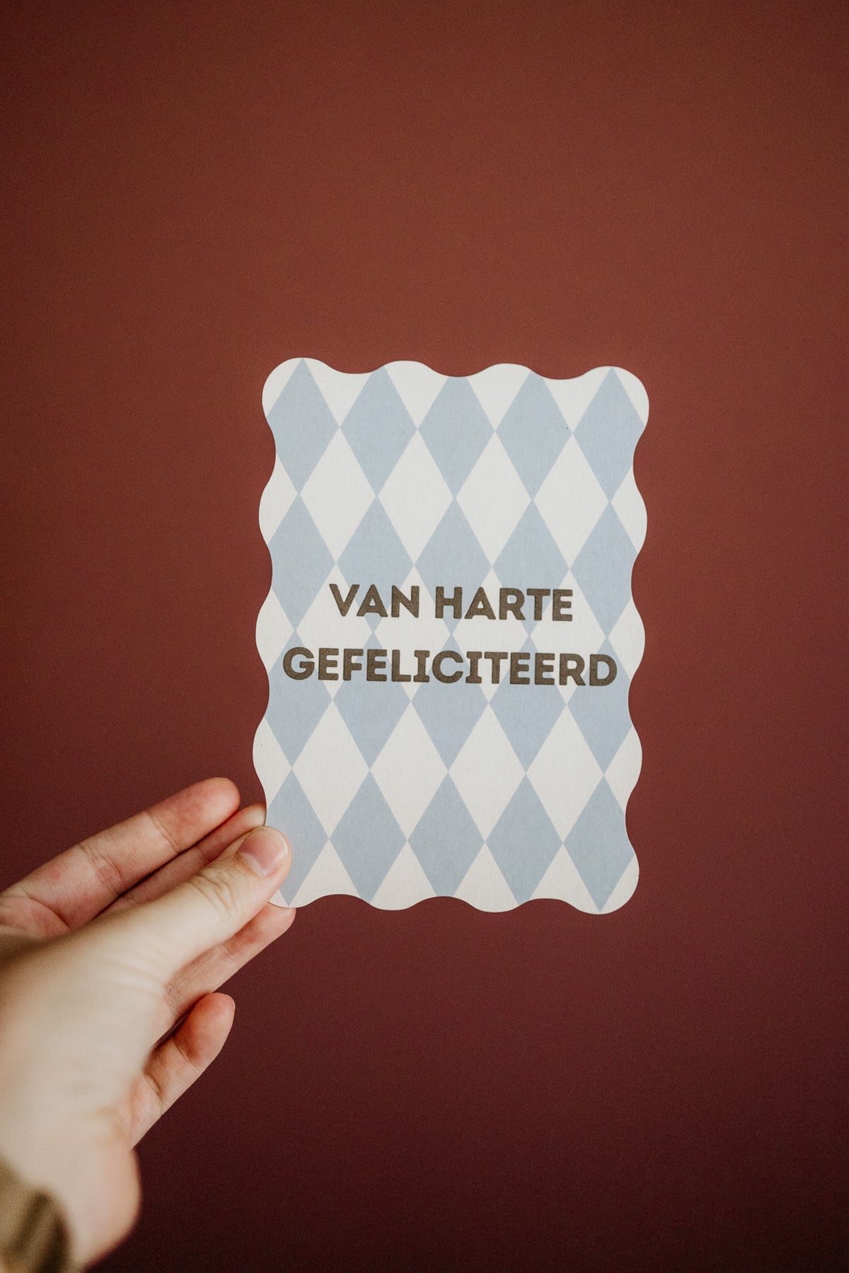 Kaart geschulpt - Van harte gefeliciteerd man