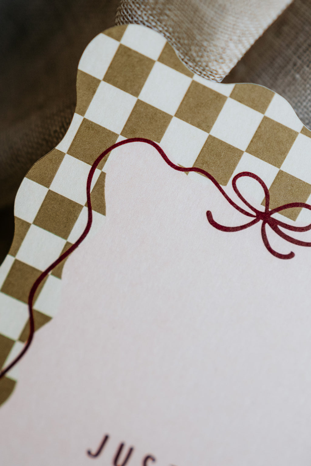 Kaart geschulpt - Just Married | Trouwkaart