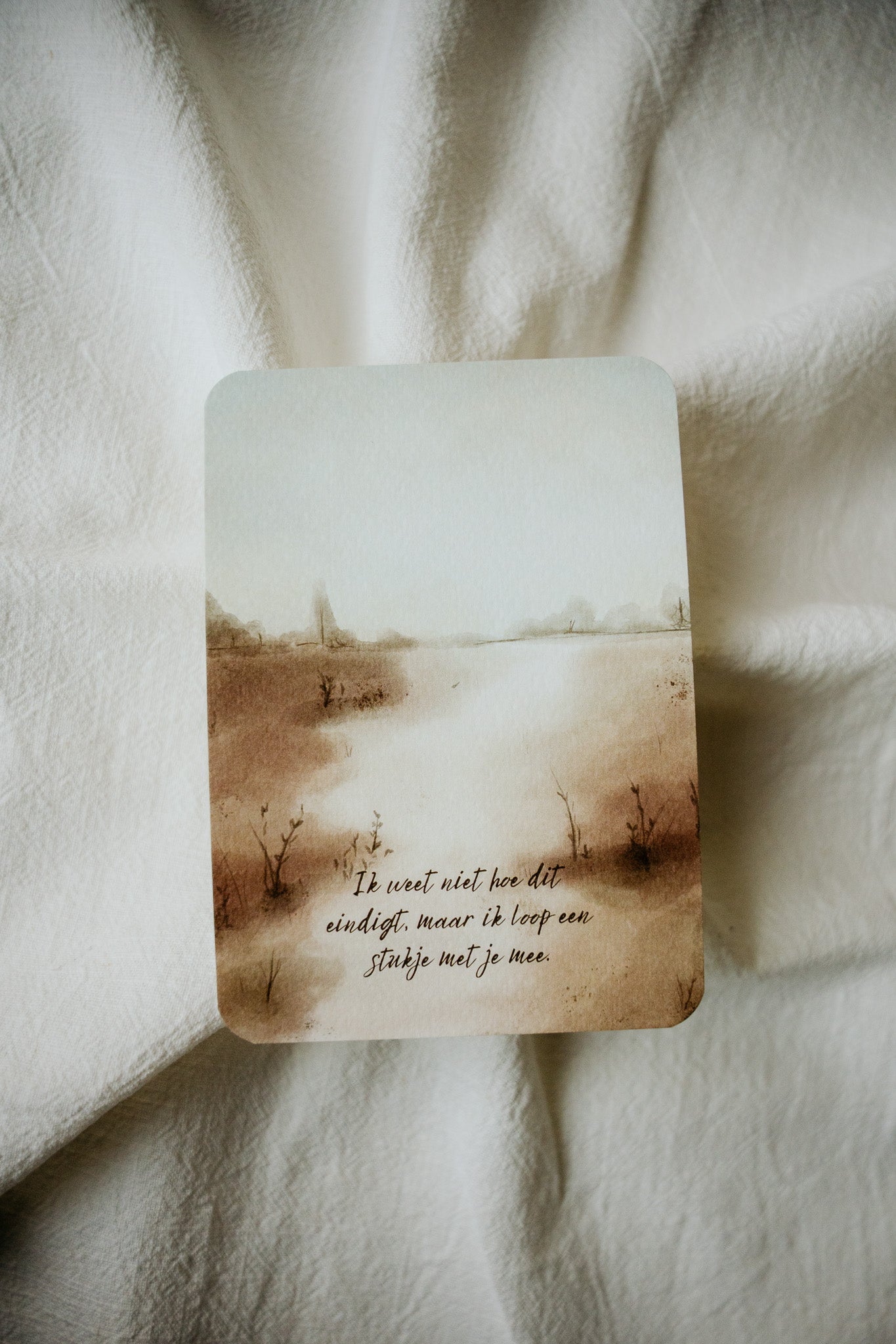Kaart - Ik weet niet hoe dit eindigt, maar ik loop een stukje met je mee
