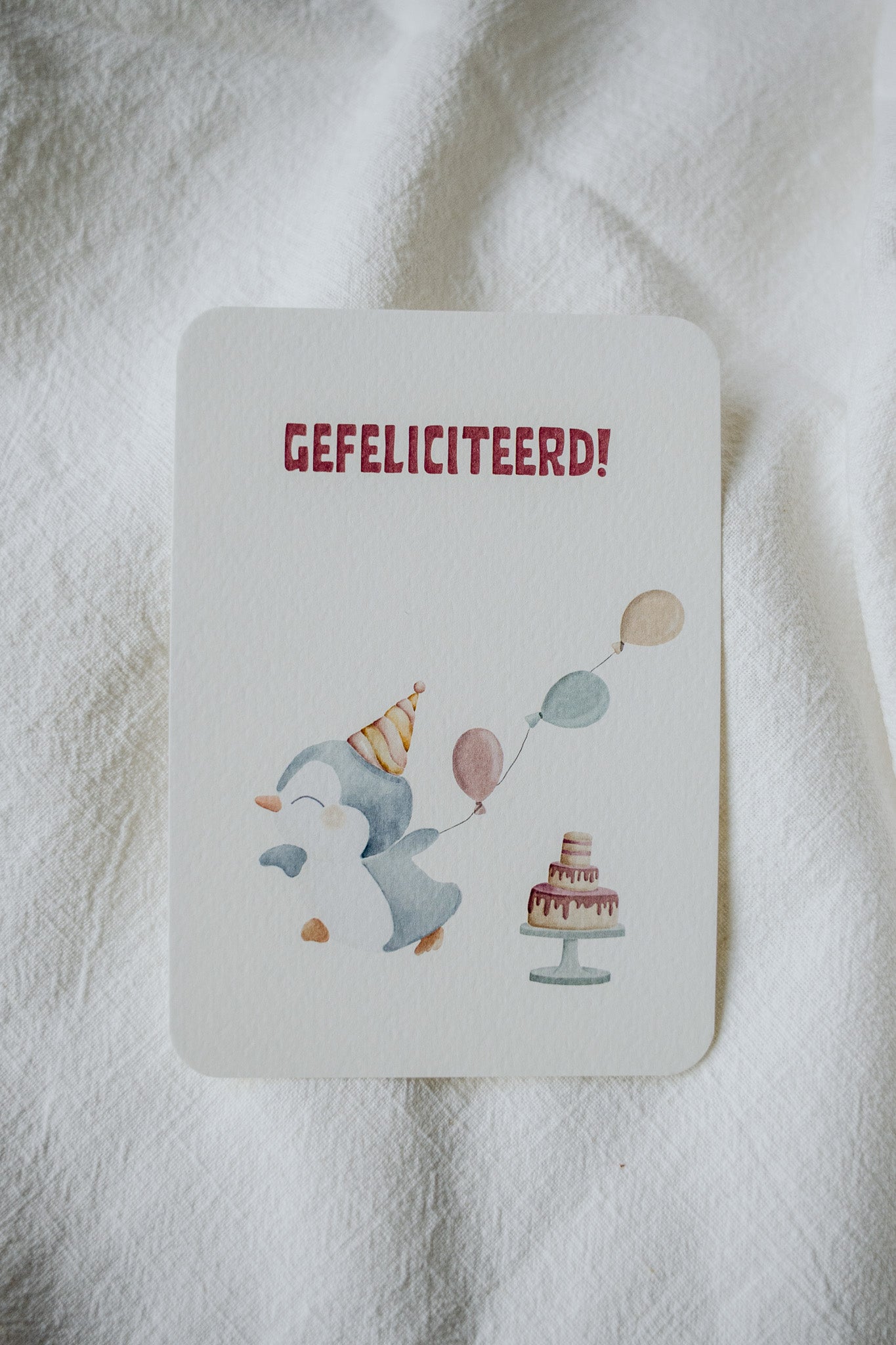 Kaart - Gefeliciteerd Pinguin