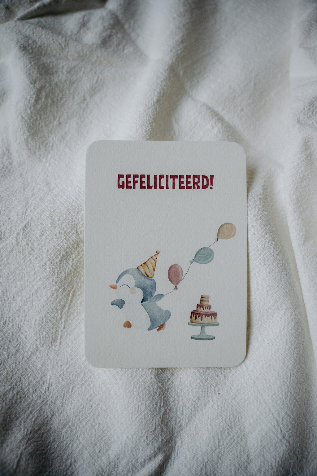 Kaart - Gefeliciteerd Pinguin