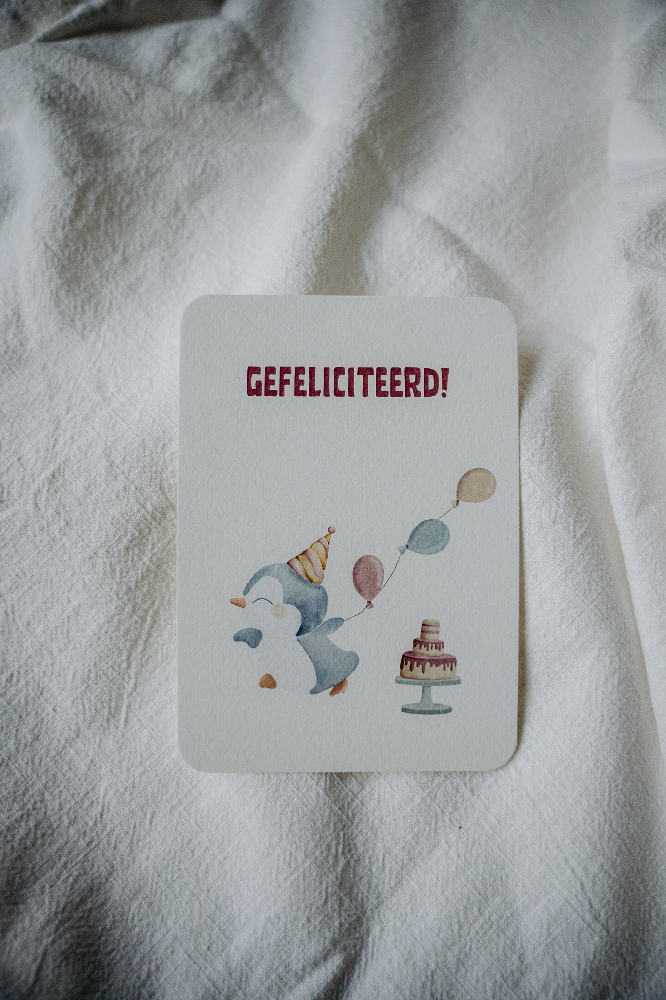 Kaart - Gefeliciteerd Pinguin